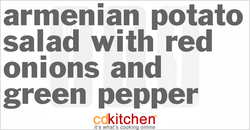Armenian Potato Salad With Red Onions And Green Pepper - CDKitchen.com