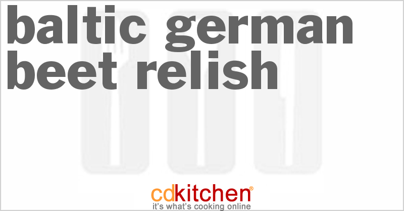 Baltic German Beet Relish - CDKitchen.com