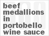 recipe for beef medallions in portobello wine sauce