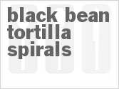 recipe for black bean tortilla spirals