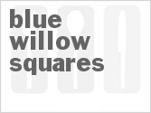 recipe for blue willow squares