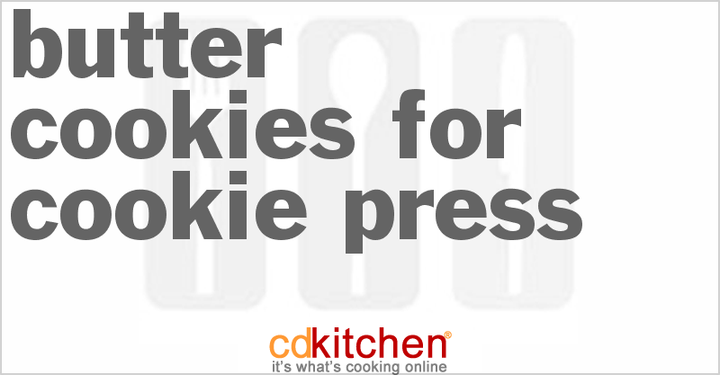 Butter cookies recipes for cookie press Butter cookies recipes for cookie press