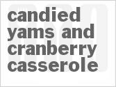 recipe for candied yams and cranberry casserole