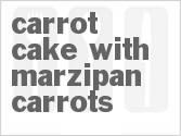 recipe for carrot cake with marzipan carrots