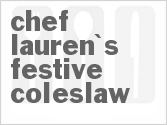 recipe for lauren's festive coleslaw