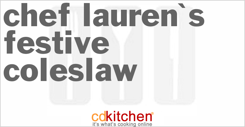 Lauren's Festive Coleslaw - CDKitchen.com