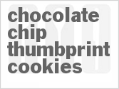 recipe for chocolate chip thumbprint cookies