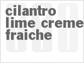 recipe for cilantro lime creme fraiche