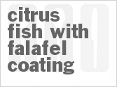 recipe for citrus fish with falafel coating