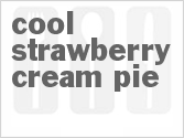 recipe for cool strawberry cream pie