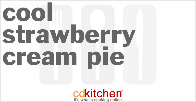 Cool Strawberry Cream Pie - CDKitchen.com