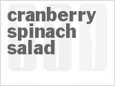 recipe for cranberry spinach salad