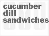 recipe for cucumber-dill sandwiches
