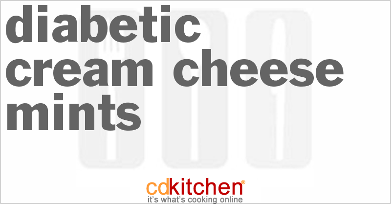 Diabetic Cream Cheese Mints - CDKitchen.com