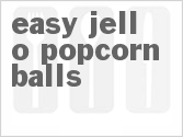 recipe for easy jell-o popcorn balls
