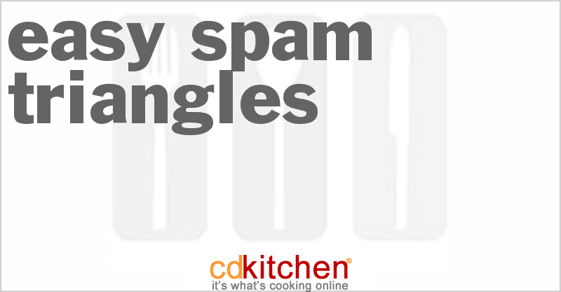 Easy Spam Triangles - CDKitchen.com
