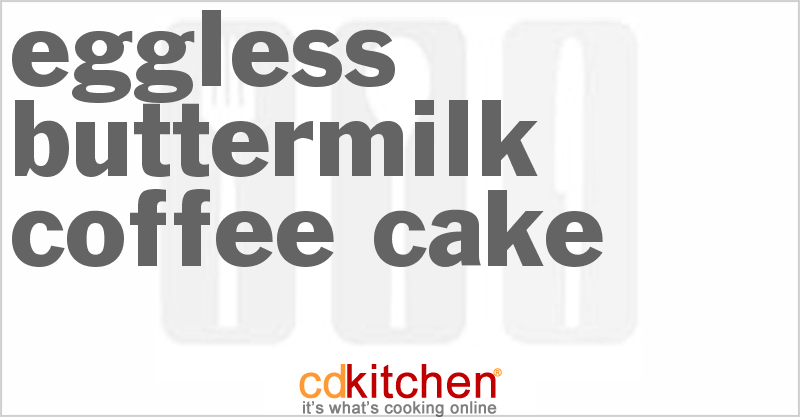 Eggless Buttermilk Coffee Cake - CDKitchen.com