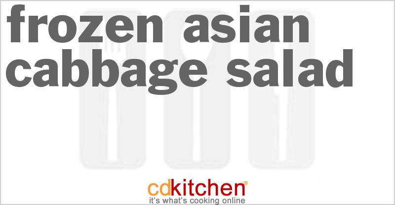 Frozen Asian Cabbage Salad - CDKitchen.com