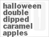 recipe for halloween double dipped caramel apples