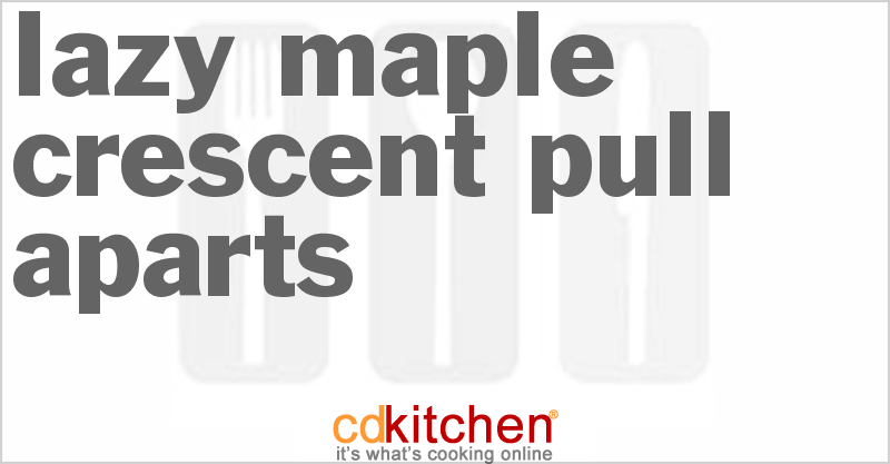 Lazy Maple Crescent Pull-Aparts - CDKitchen.com