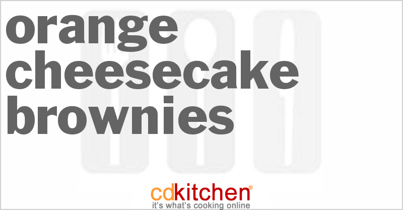 Orange Cheesecake Brownies - CDKitchen.com