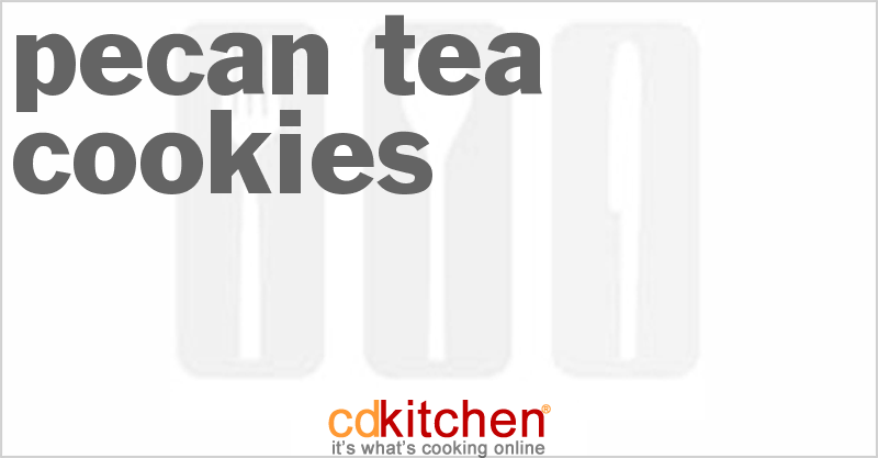 Pecan Tea Cookies - CDKitchen.com