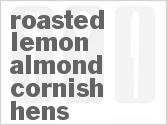 recipe for slow cooker roasted lemon almond cornish hens