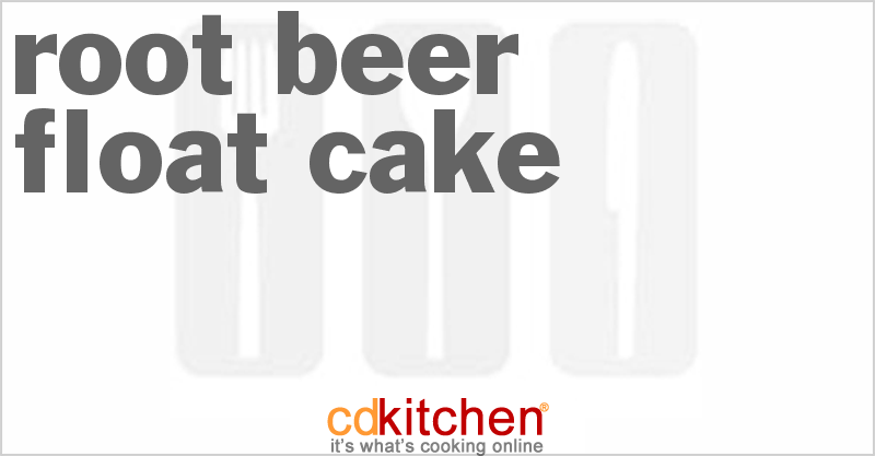 Root Beer Float Cake - CDKitchen.com