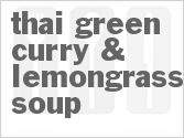 recipe for thai green curry & lemongrass soup