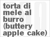 recipe for torta di mele al burro (buttery apple cake)