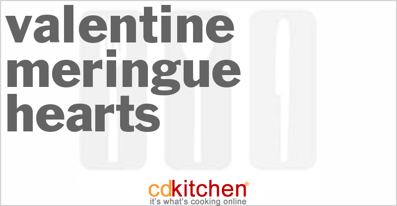 Valentine Meringue Hearts - CDKitchen.com