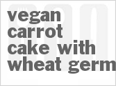 recipe for vegan carrot cake with wheat germ