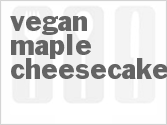 recipe for vegan maple cheesecake