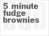 recipe for 5-minute fudge brownies