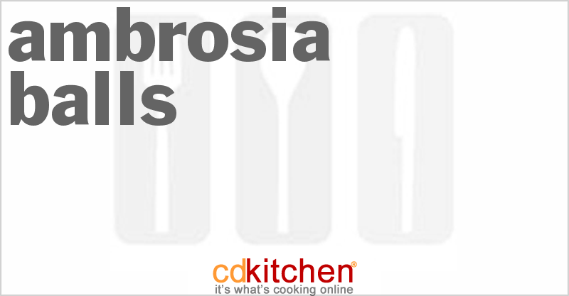 Ambrosia Balls - CDKitchen.com