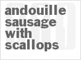 recipe for andouille sausage with scallops
