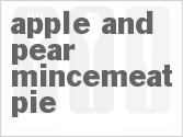 recipe for apple and pear mincemeat pie