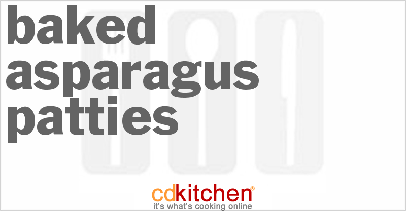 Baked Asparagus Patties - CDKitchen.com
