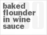 recipe for baked flounder in wine sauce