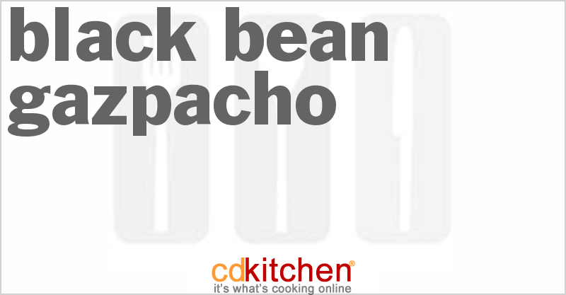 Black Bean Gazpacho - CDKitchen.com