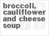 recipe for broccoli, cauliflower and cheese soup