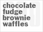 recipe for chocolate fudge brownie waffles