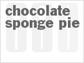 recipe for chocolate sponge pie