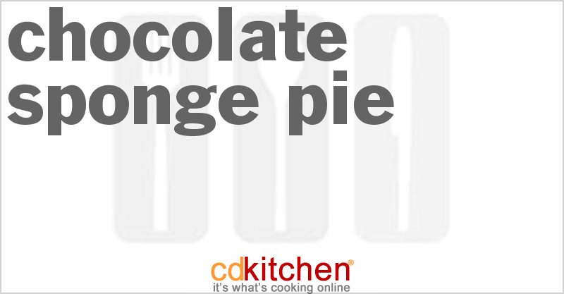 Chocolate Sponge Pie - CDKitchen.com