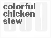 recipe for colorful slow cooker chicken stew