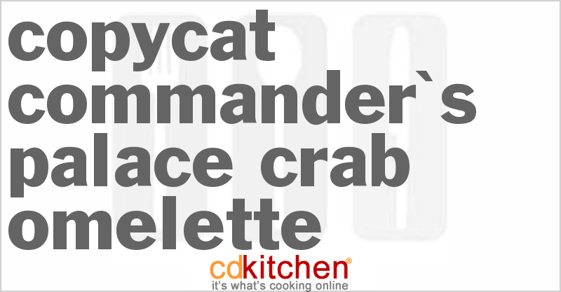 Commander's Palace Crab Omelette - CDKitchen.com