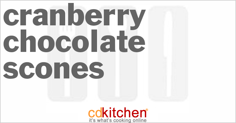 Cranberry Chocolate Scones - CDKitchen.com