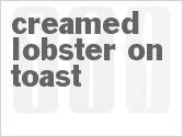 recipe for creamed lobster on toast