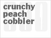 recipe for crunchy peach cobbler