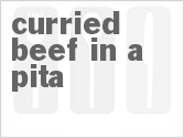 recipe for curried beef in a pita